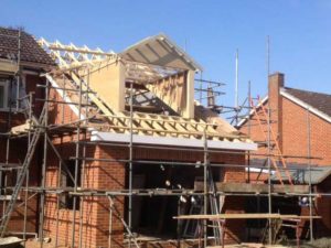 extension re-roofed by the team in rotherham
